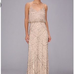 Adrianna Papell Art Deco Blouson Gown